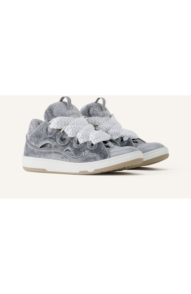 Lanvin Curb Sneakers In Jersey, Alternate, color, Grey/Grey