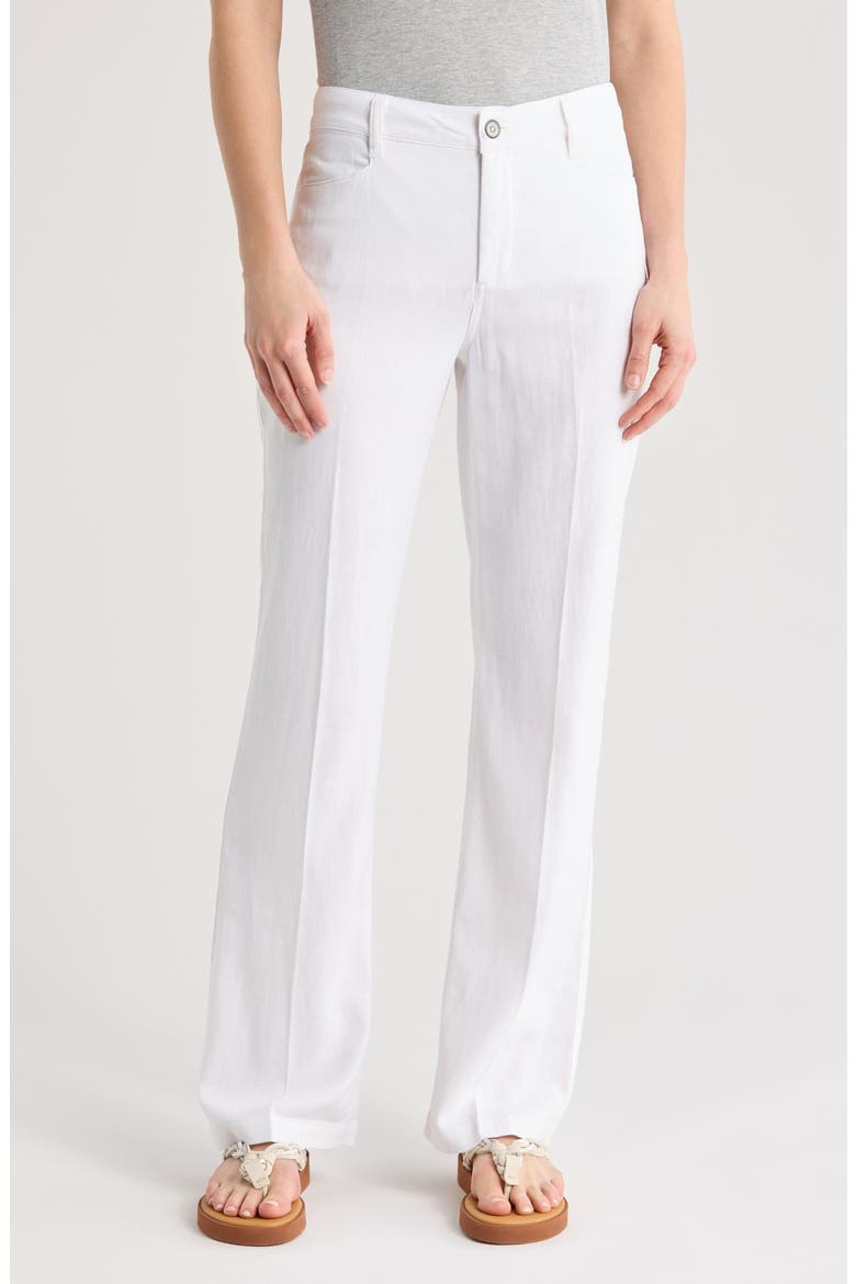 Linen Trousers, Main, color, WHITE