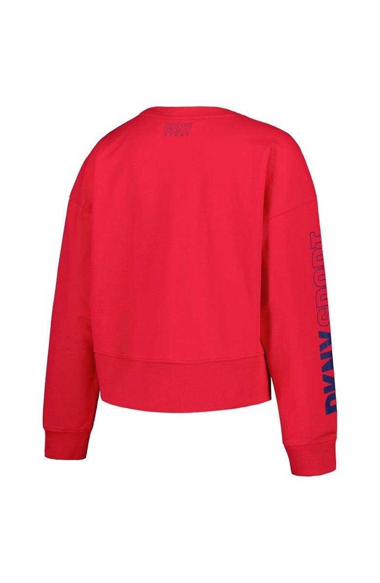 DKNY SPORT Women's DKNY Sport Red St. Louis Cardinals Lily V-Neck Pullover Sweatshirt, Alternate, color, Red