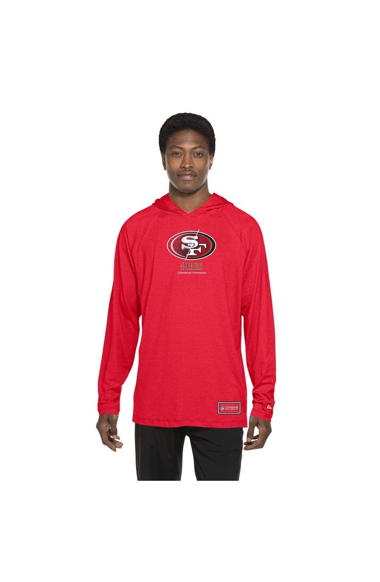 New Era Men's New Era  Scarlet San Francisco 49ers Functional Fandom Hoodie, Alternate, color, Scarlet