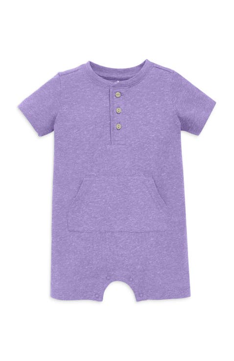 Baby Heathered Henley Shortie