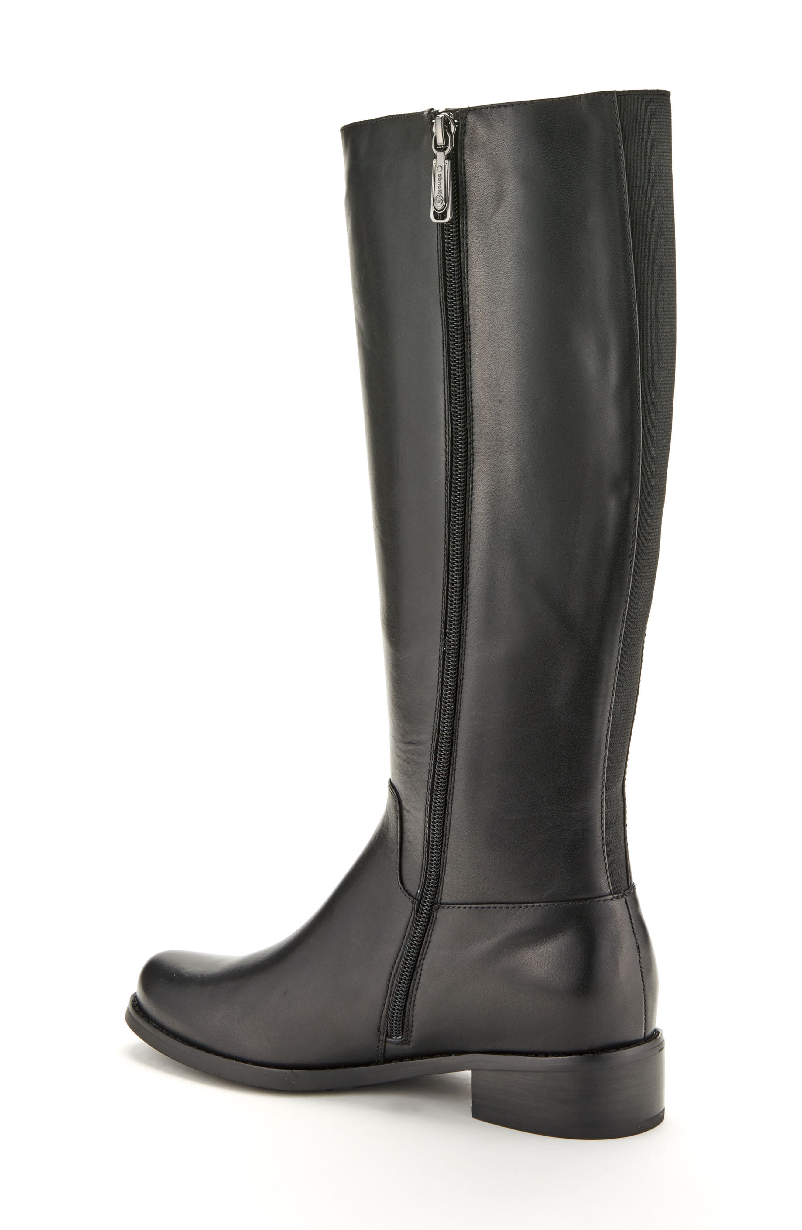 Volly Waterproof Riding Boot, Alternate, color, BLACK LEATHER