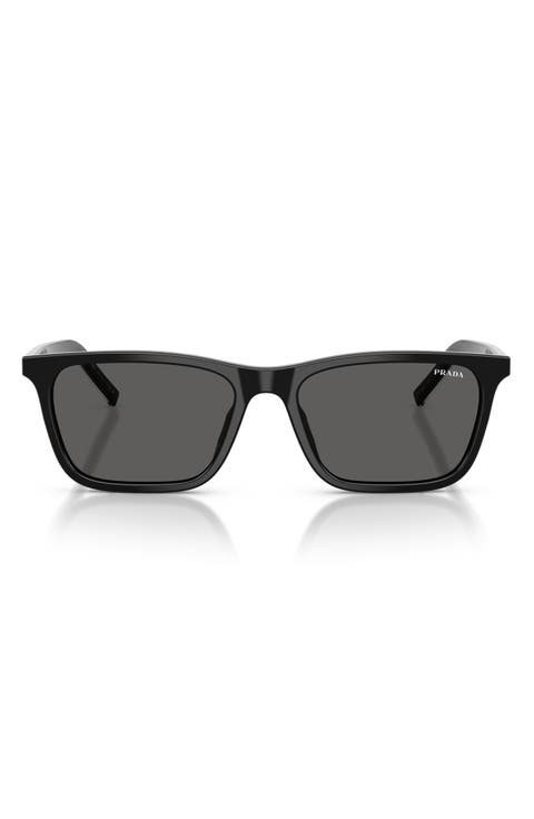 PR D19SF 56mm Rectangle Sunglasses