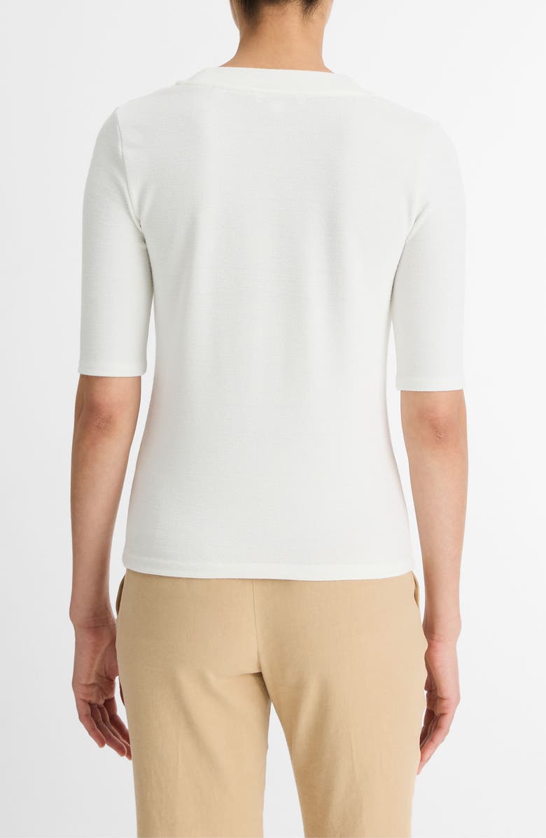 Vince Elbow Sleeve Henley, Alternate, color, Off White