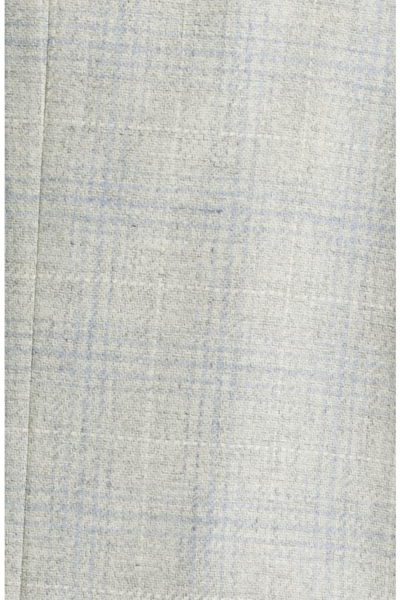 Midland Contemporary Fit Light Grey Deco Plaid Wool & Cashmere Sport Coat, Alternate, color, LIGHT GREY