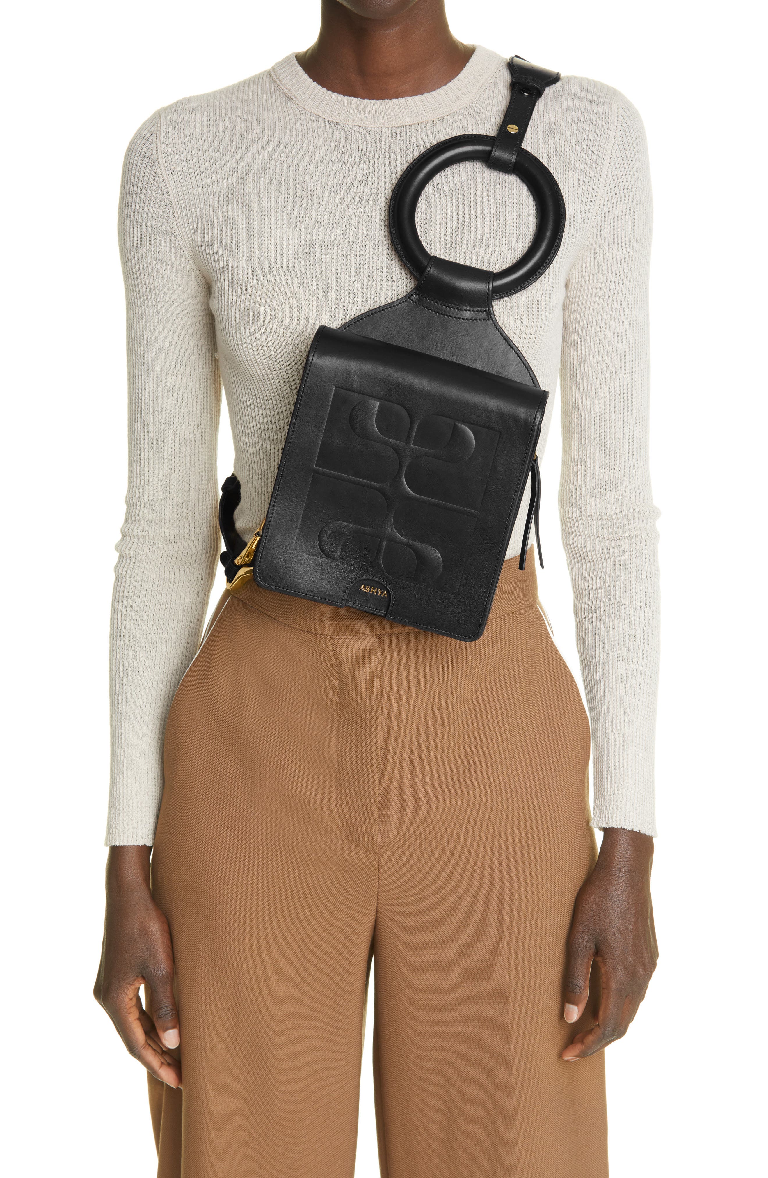 ASHYA Mini Shema Embossed Leather Slingback Bag, Alternate, color, 