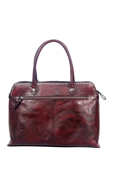 Soul Stud Leather Satchel Bag