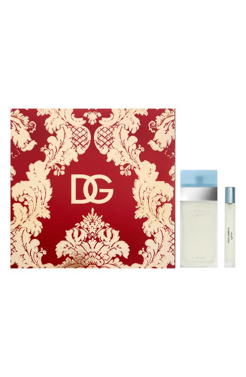 Dolce And Gabbana Velvet Light Blue Eau De Toilette Set In No Color