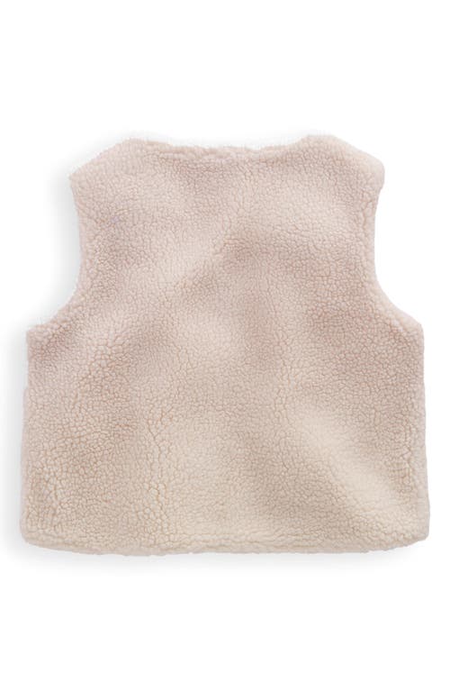 Mini Boden Kids' Fleece Vest In Neutral