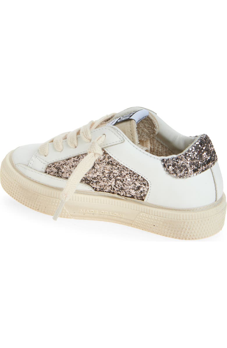 Golden Goose Kids' May Sneaker, Alternate, color, White/ Cinder/ Seed Pearl