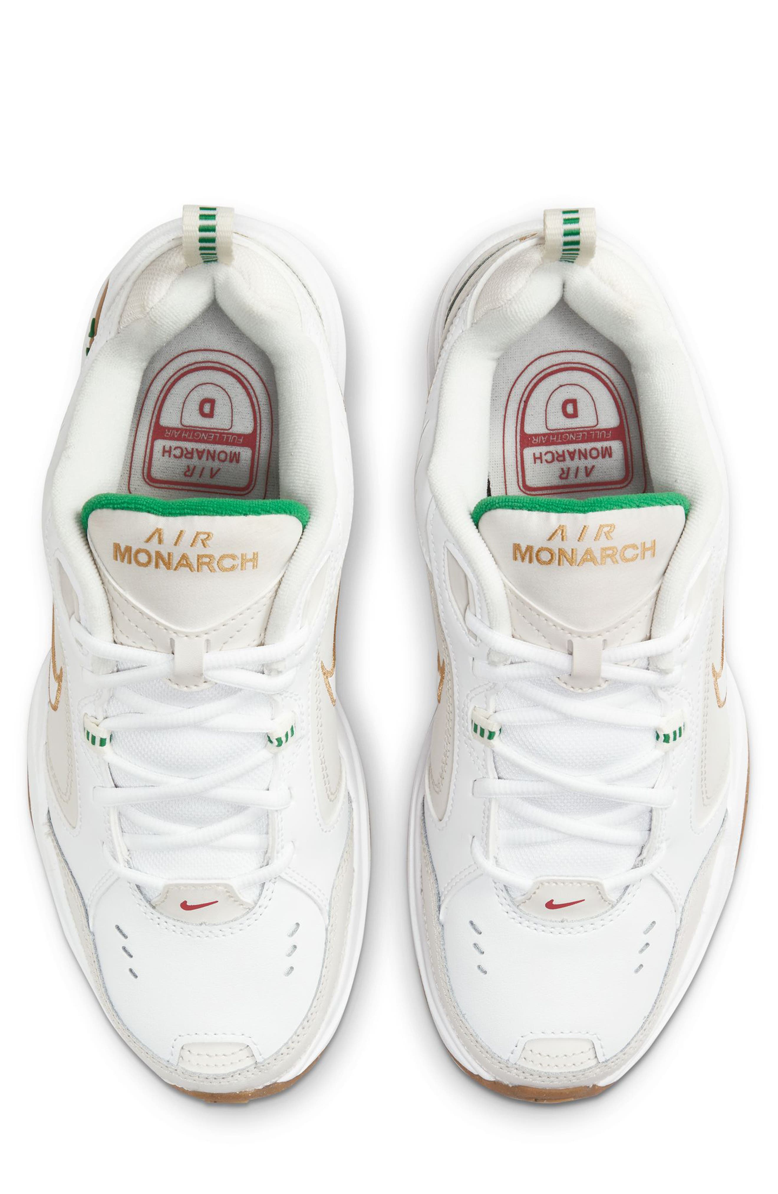Nike Air Monarch IV Training Sneaker, Alternate, color, White/ Metallic Gold