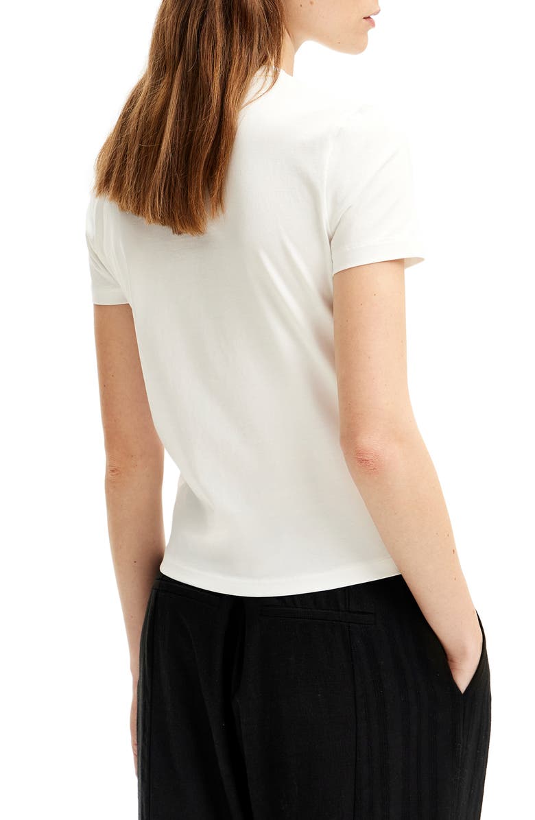 Desigual Daisy Embroidered Cotton Graphic T-Shirt, Alternate, color, 