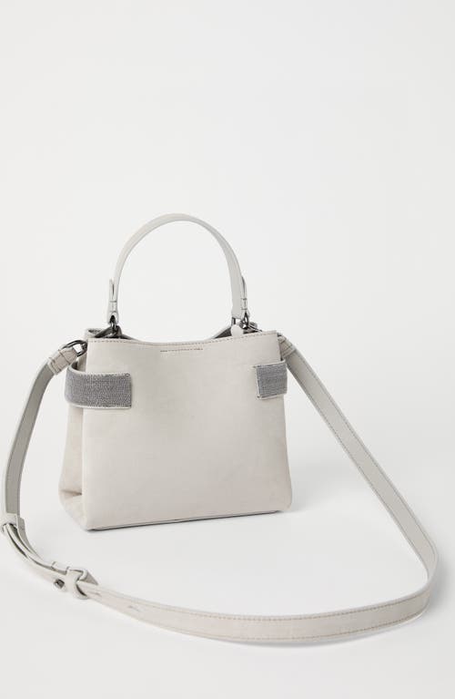 Brunello Cucinelli Small Top-handle Essence Bag In Light Grey