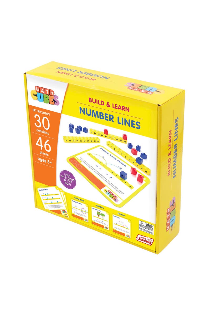 Junior Learning Mathcubes Number Lines 30 Activity Set, Alternate, color, Multicolored