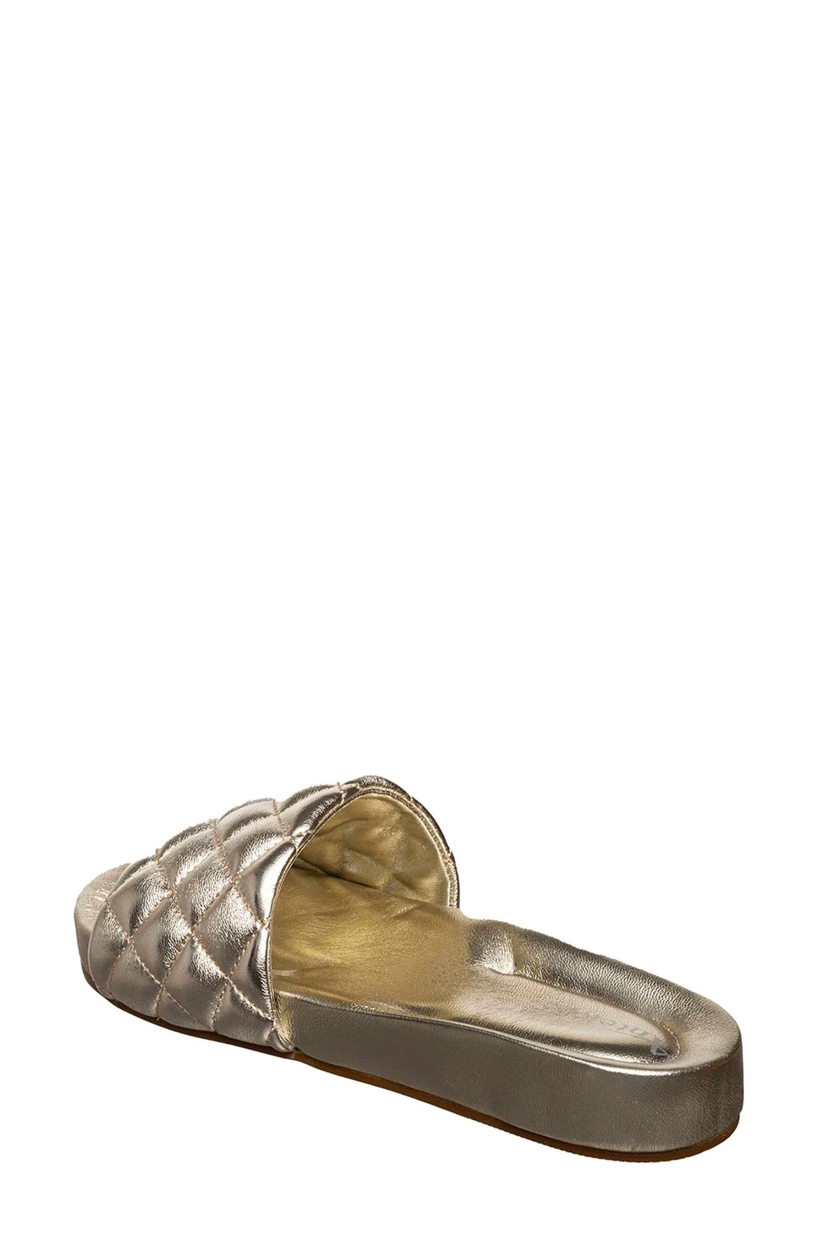 Bette Slide Sandal, Alternate, color, CHAMPAGNE