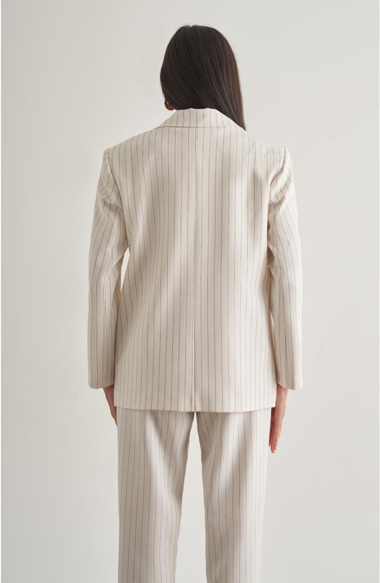 Mizalle Summer Blazer, Alternate, color, Ecru