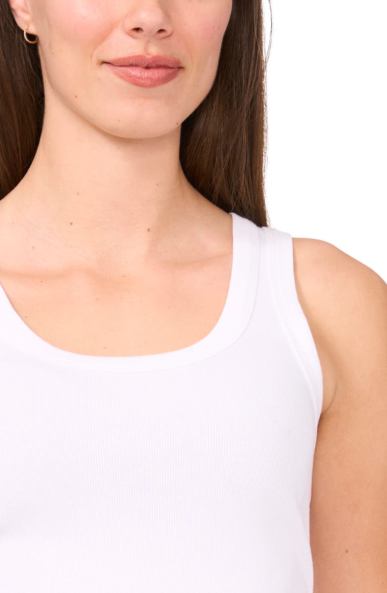 Halogen<sup>®</sup> Rib Tank, Alternate, color, Bright White