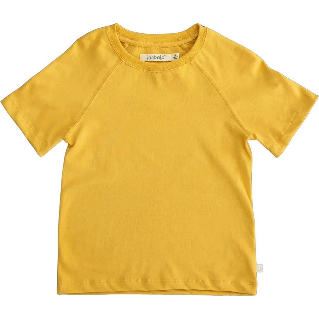 Jackalo Kids' Organic Cotton Raglan T-Shirt in Ochre  product