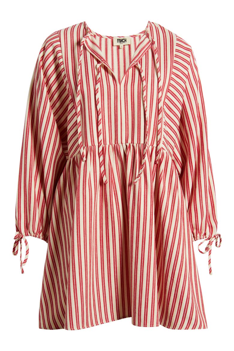 Huxley Long Sleeve Babydoll Dress, Alternate, color, ROUGE