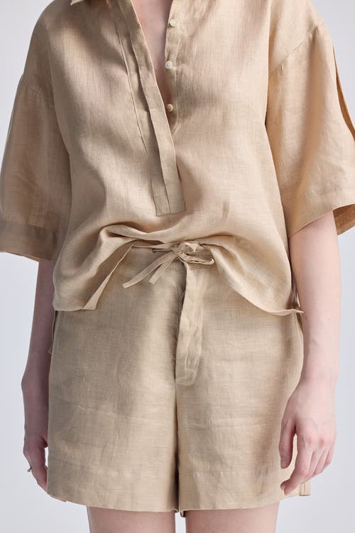 Reistor Drawstring Shorts In Neutral