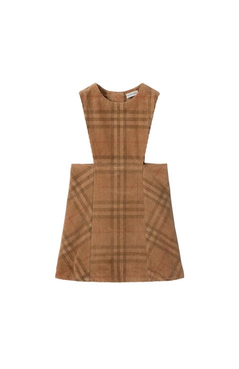Check Corduroy Dress