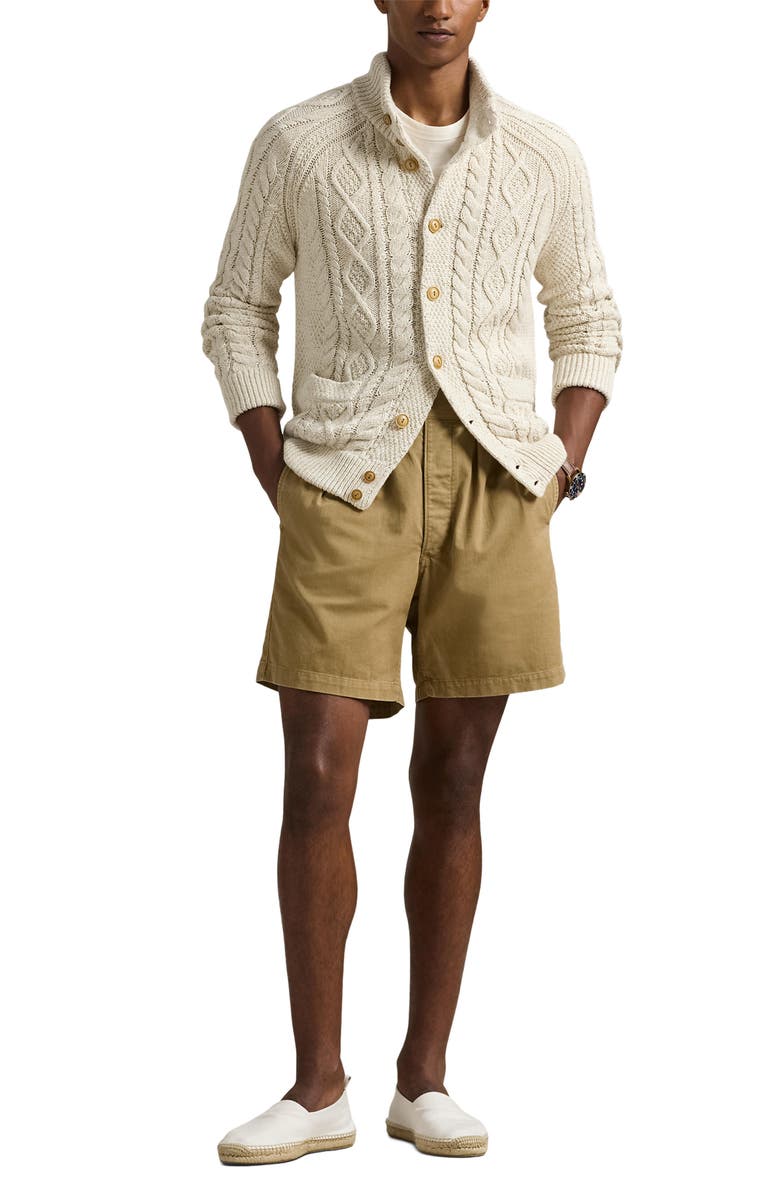 Polo Ralph Lauren Aran Marl Cotton Cardigan, Alternate, color, 