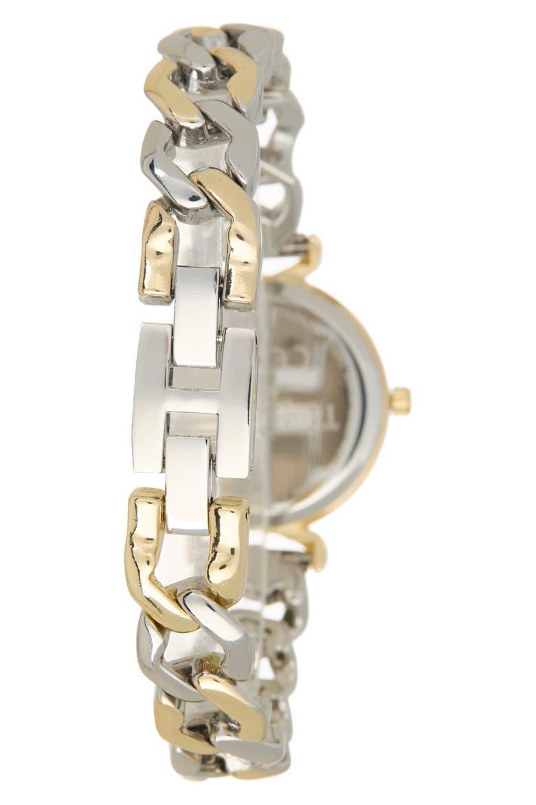 Two Tone Chain Bracelet Watch, 29mm, Alternate, color, TWO TONE
