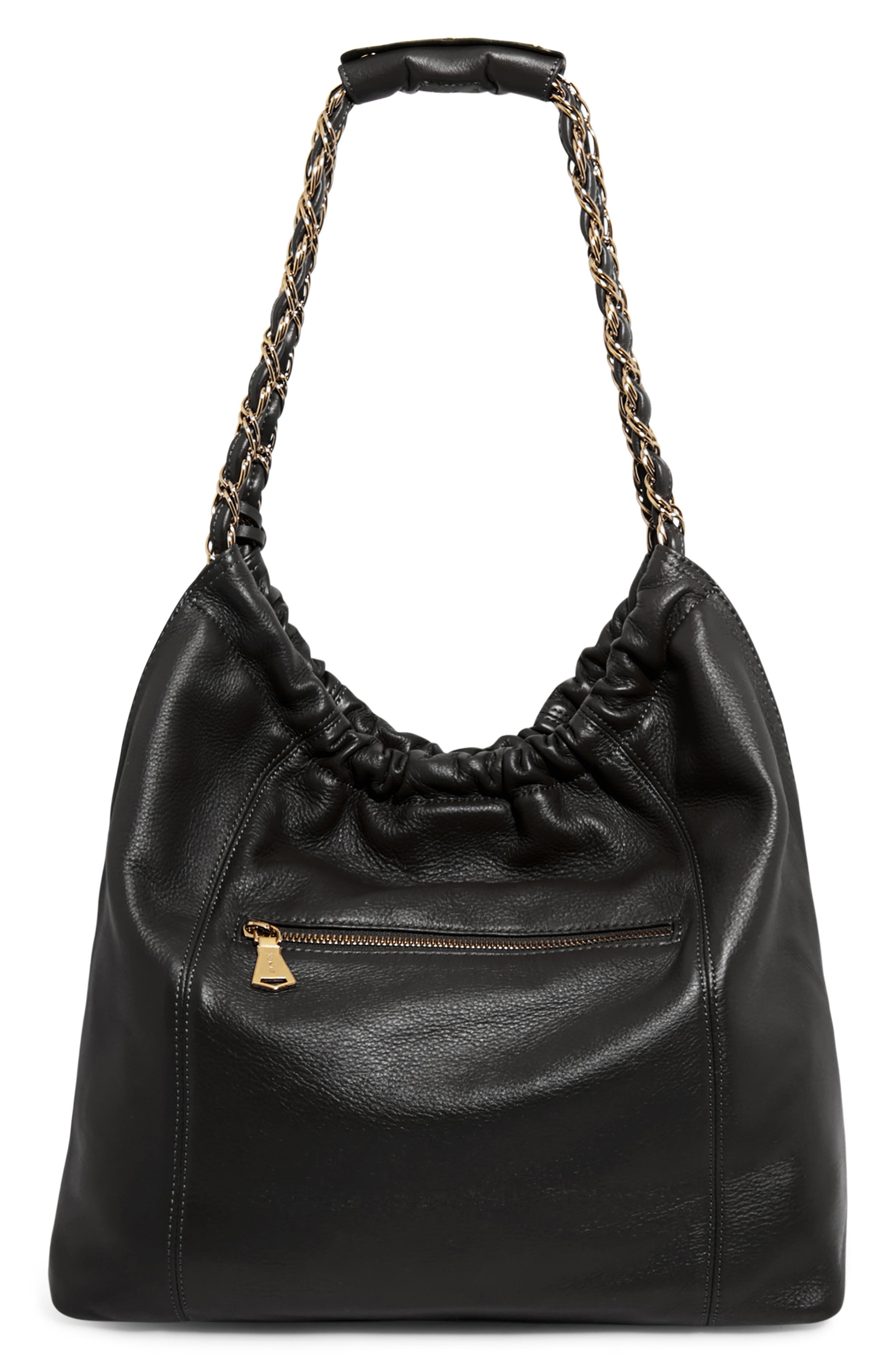 AIMEE Large Lennon Shoulder Bag, Alternate, color, Black