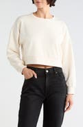 L'AGENCE Luvia Cropped Sweatshirt
