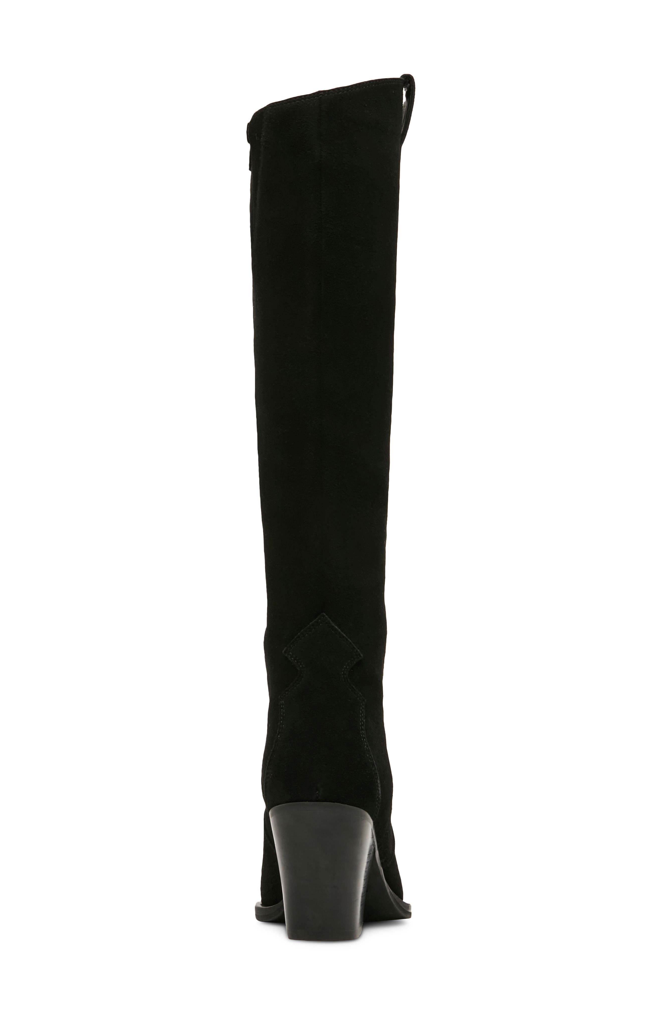 Opal Waterproof Leather Knee High Boot, Alternate, color, BLACK SUEDE