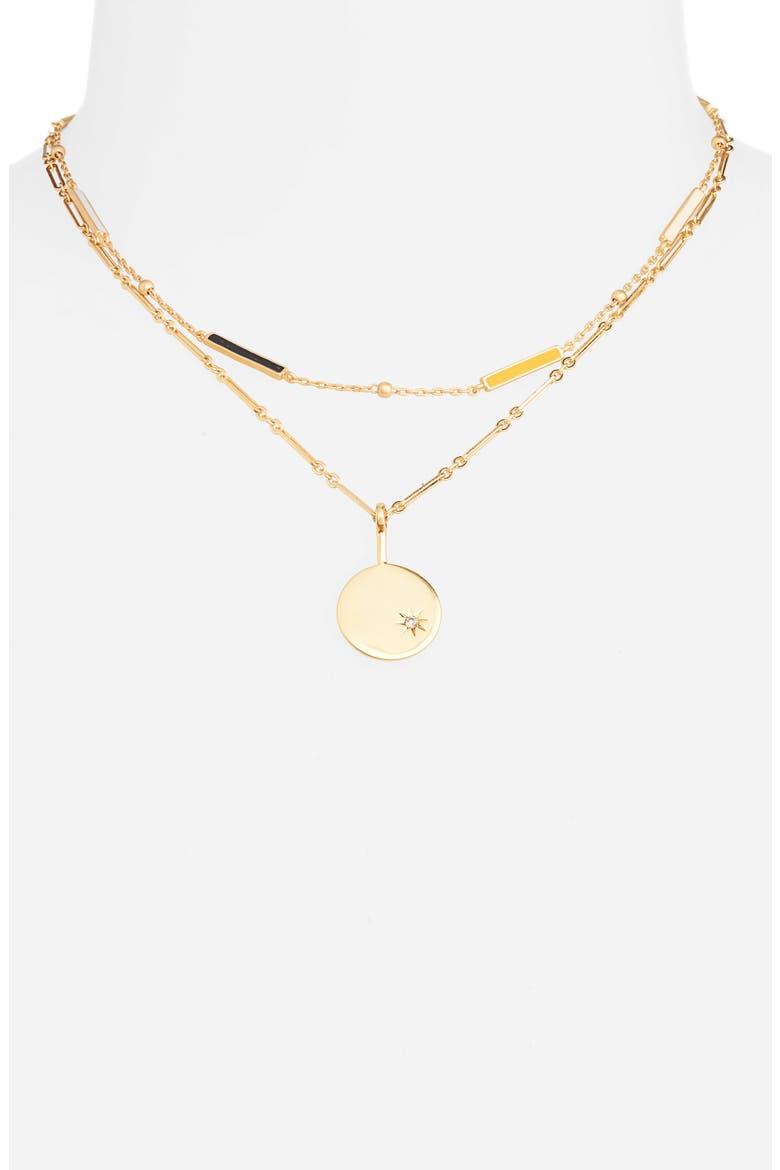 Spark Pendant Necklace Set, Alternate, color, VINTAGE GOLD