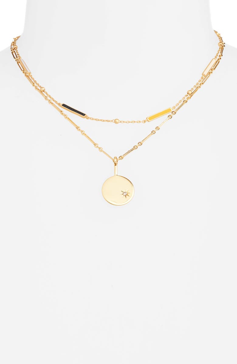 Madewell Spark Pendant Necklace Set, Alternate, color, 