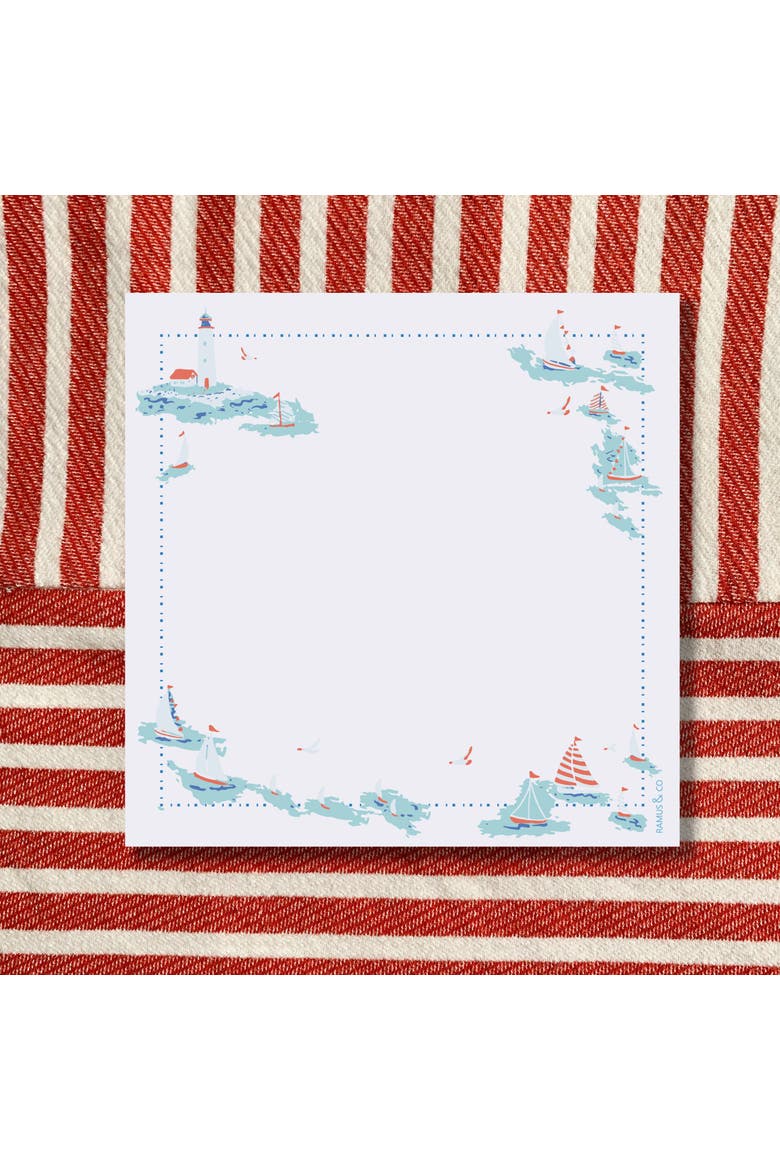 Sea Days 6" x 6" Square Notepad, Alternate, color, Multi-Pack