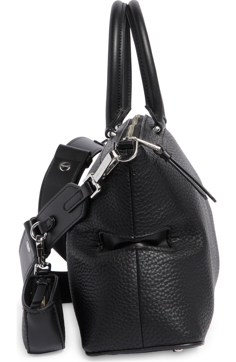 Calvin Klein Cypress Satchel Bag, Alternate, color, Black/ Silver