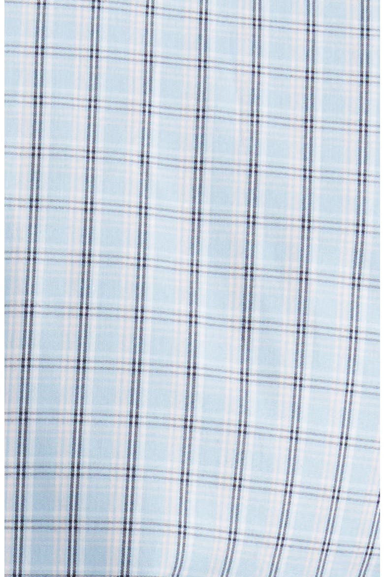 Trim Fit Check Easy Care Dress Shirt, Alternate, color, BLUE - PINK GABRIEL PLAID