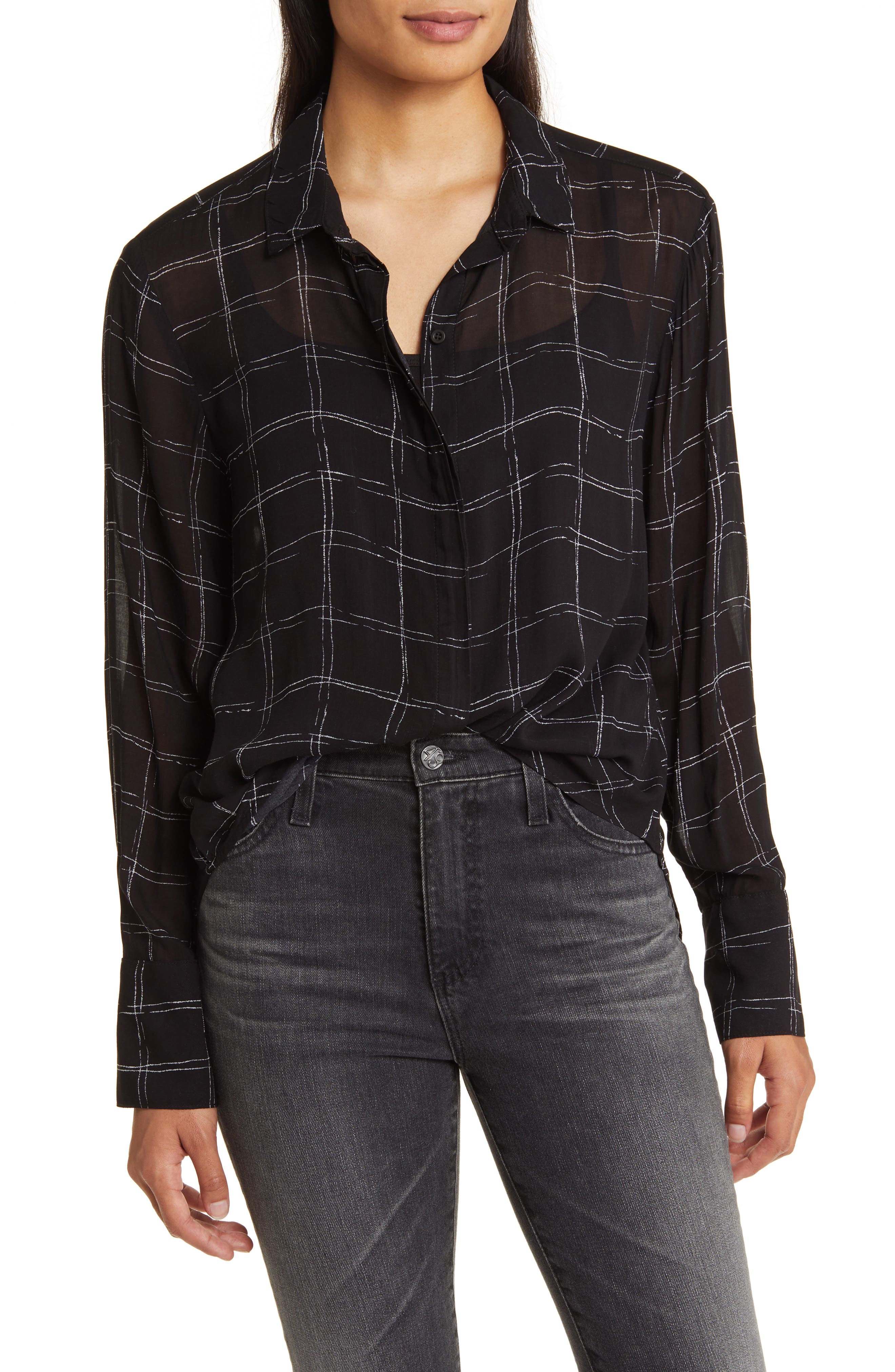 selected STIPPLED PLAID PRINT