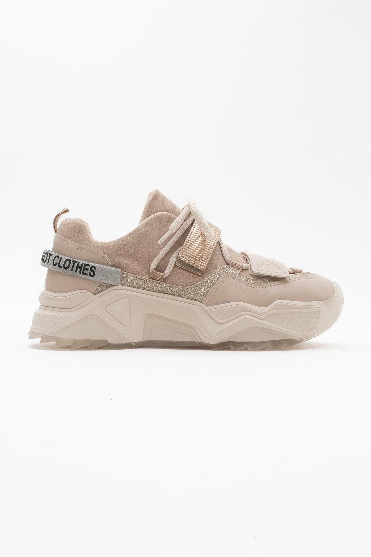 Beige Faux Leather