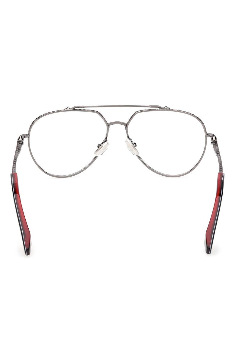 Christian Louboutin 57mm Pilot Optical Glasses, Alternate, color, 