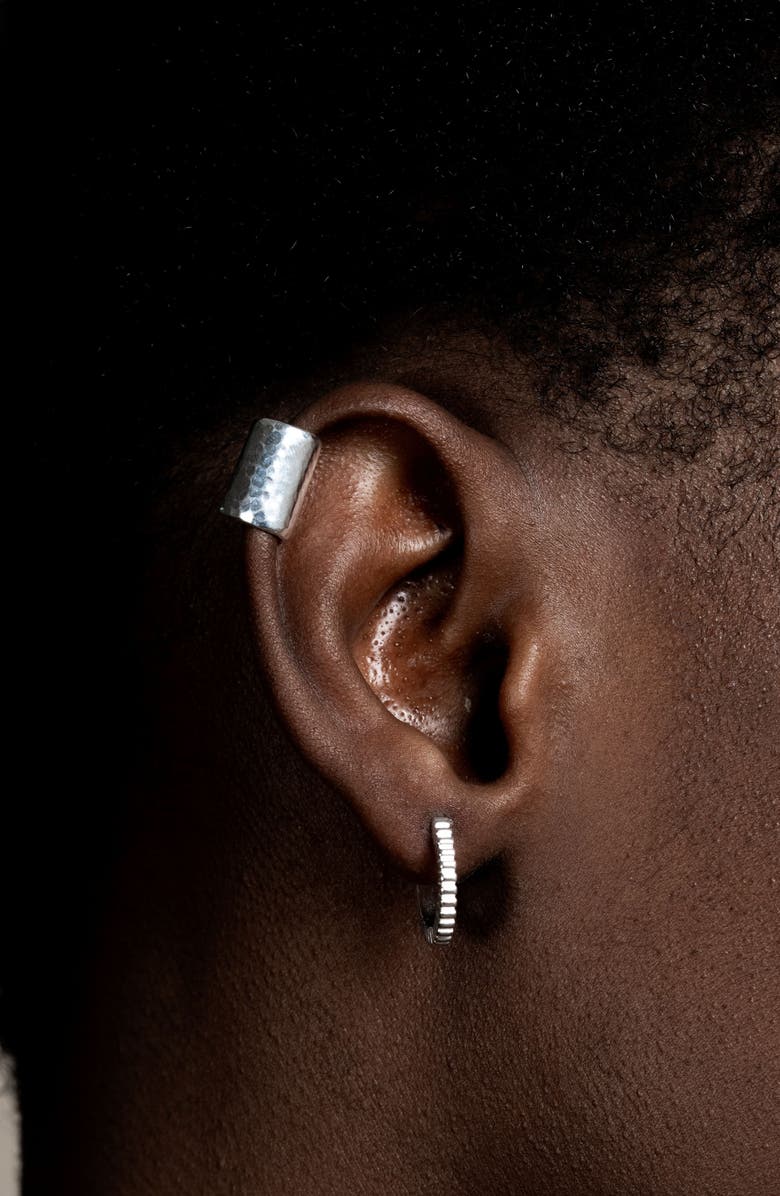 Dower & Hall Men's Long Straight Nomad Ear Cuff, Alternate, color, Sterling Silver