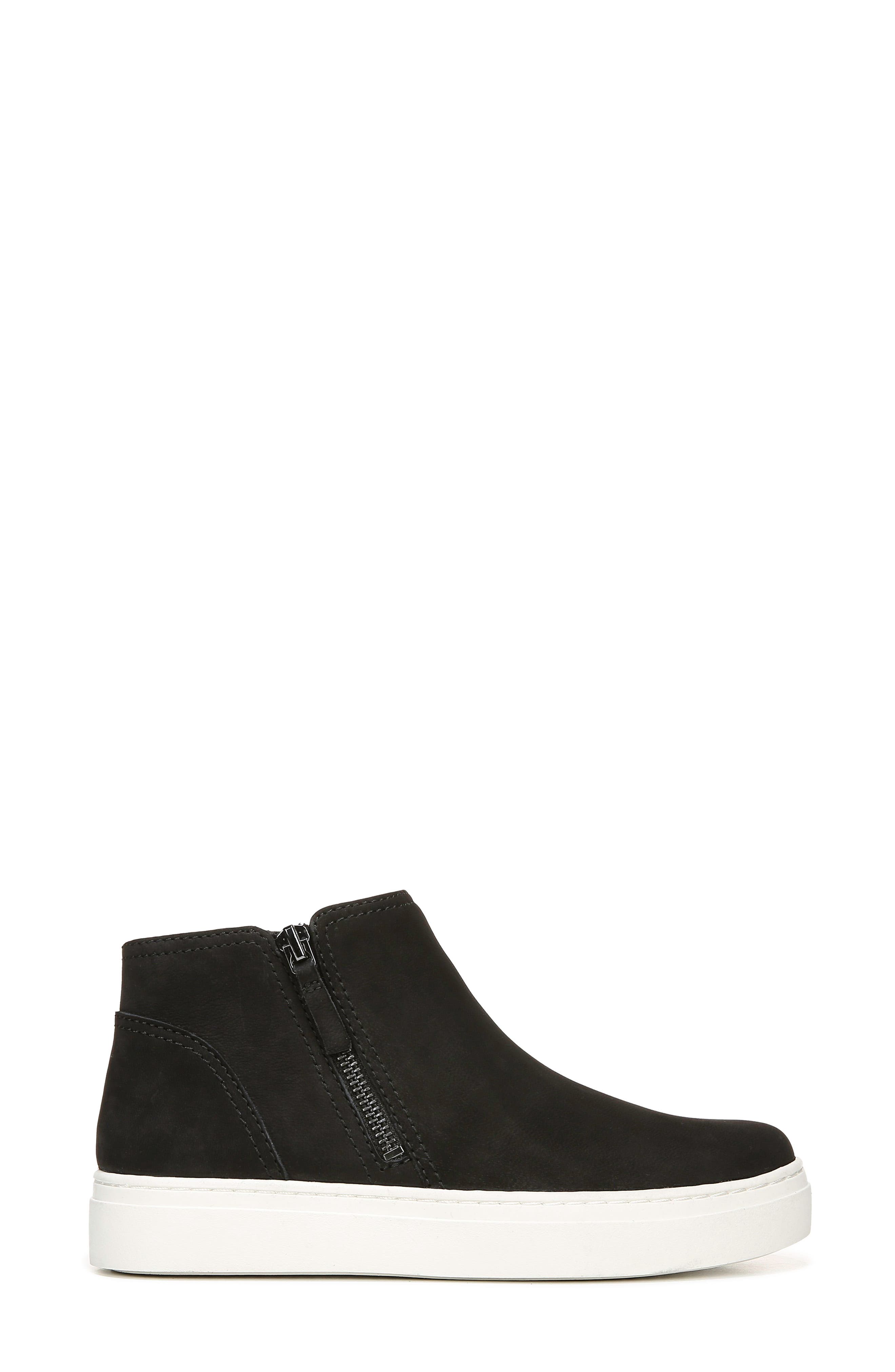 Celeste Sneaker, Alternate, color, BLACK NUBUCK LEATHER