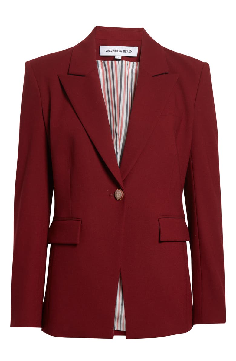 Veronica Beard Naira Dickey Jacket, Main, color, Cabernet