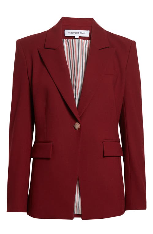Veronica Beard Naira Dickey Jacket In Burgundy