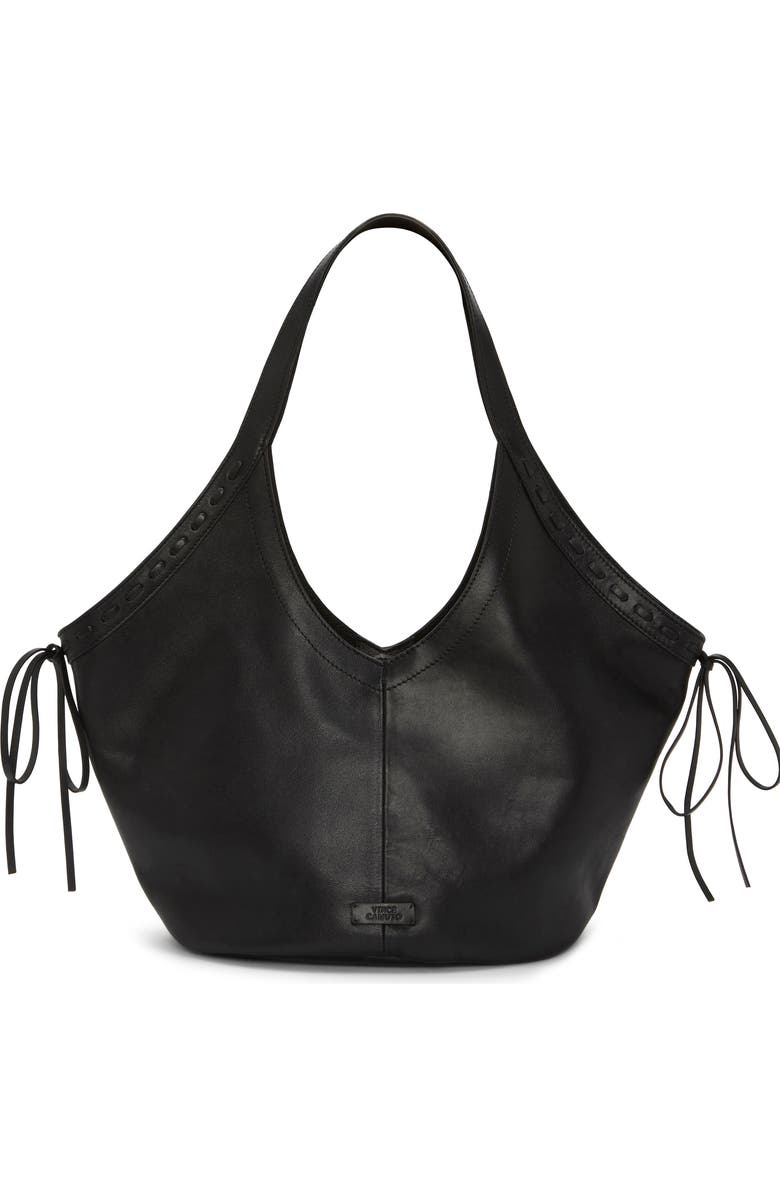 Vince Camuto Cryss Stitch Trim Tote, Alternate, color, Black