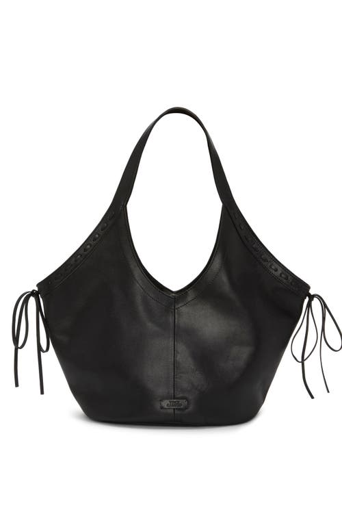 Vince Camuto Cryss Stitch Trim Tote In Black