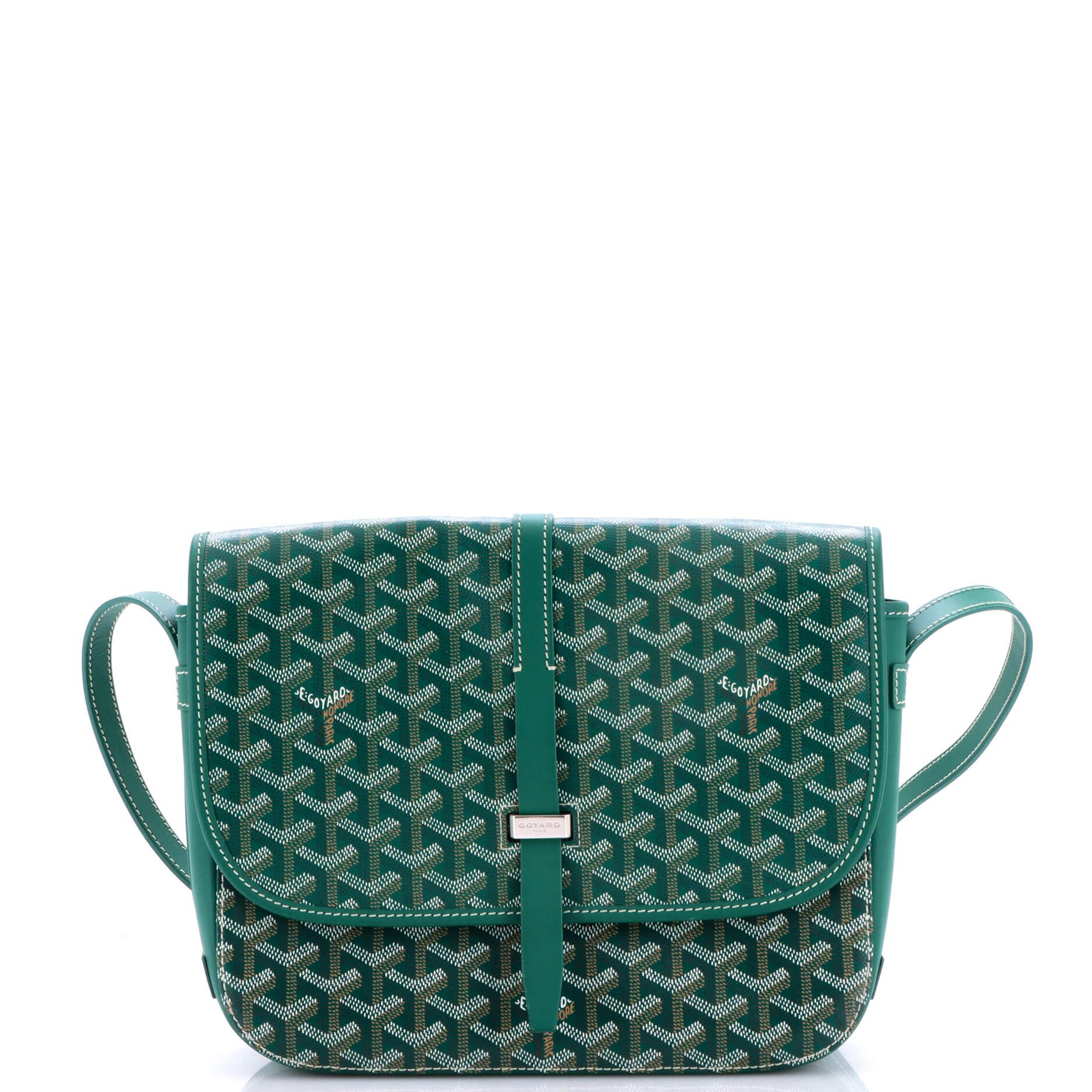 Belvedere II Messenger Bag Coated Canvas MM, Main, color, Green