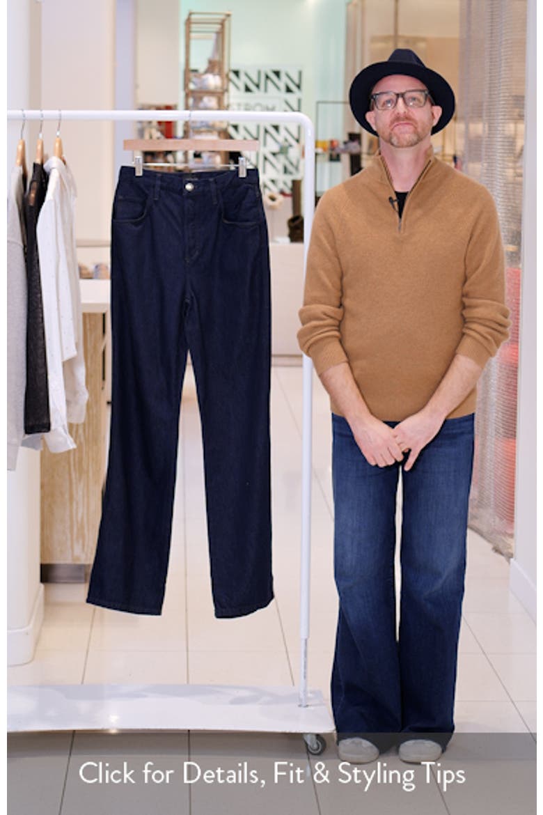 The Jennifer Super High Waist Straight Leg Jeans video