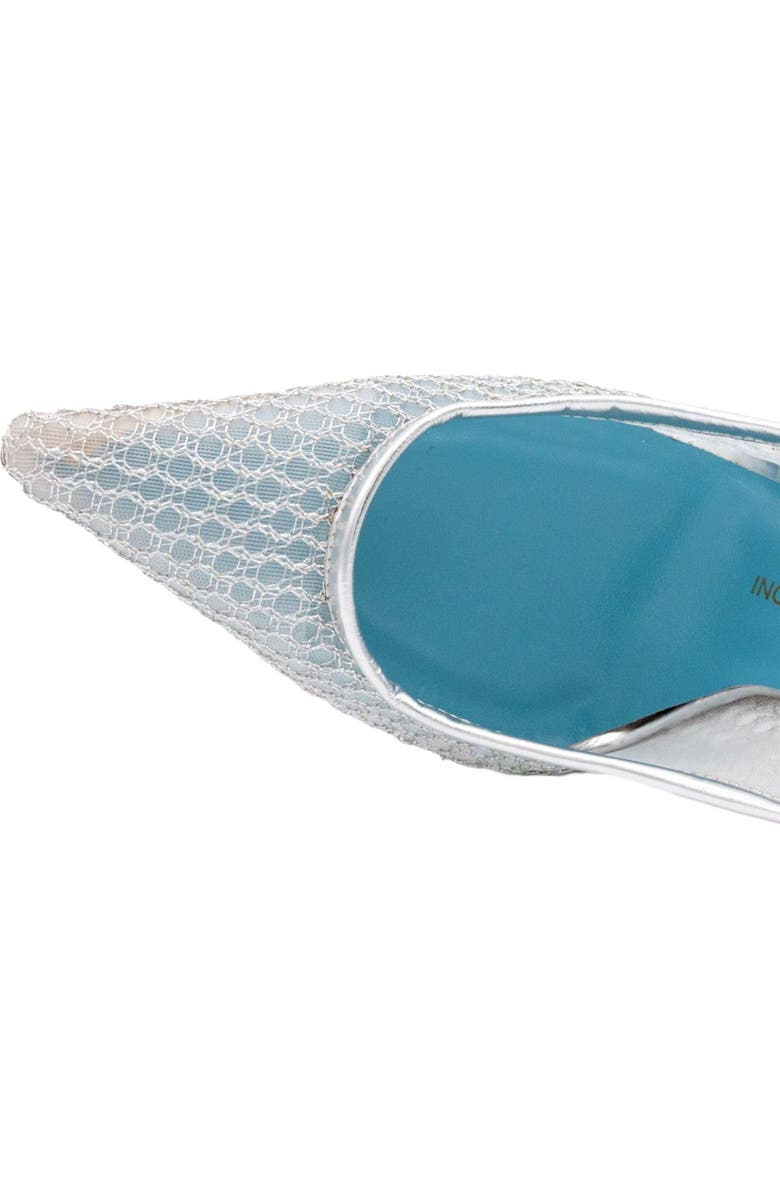 Valentina Rangoni Rea Mesh Slingback, Alternate, color, Silver Nadira