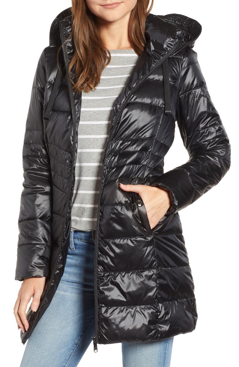 Sam Edelman Hooded Down Coat, Main, color,