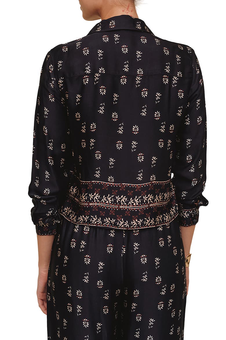 Floral Border Print Long Sleeve Button-Up Shirt, Alternate, color, FLORAL BORDER PRINT