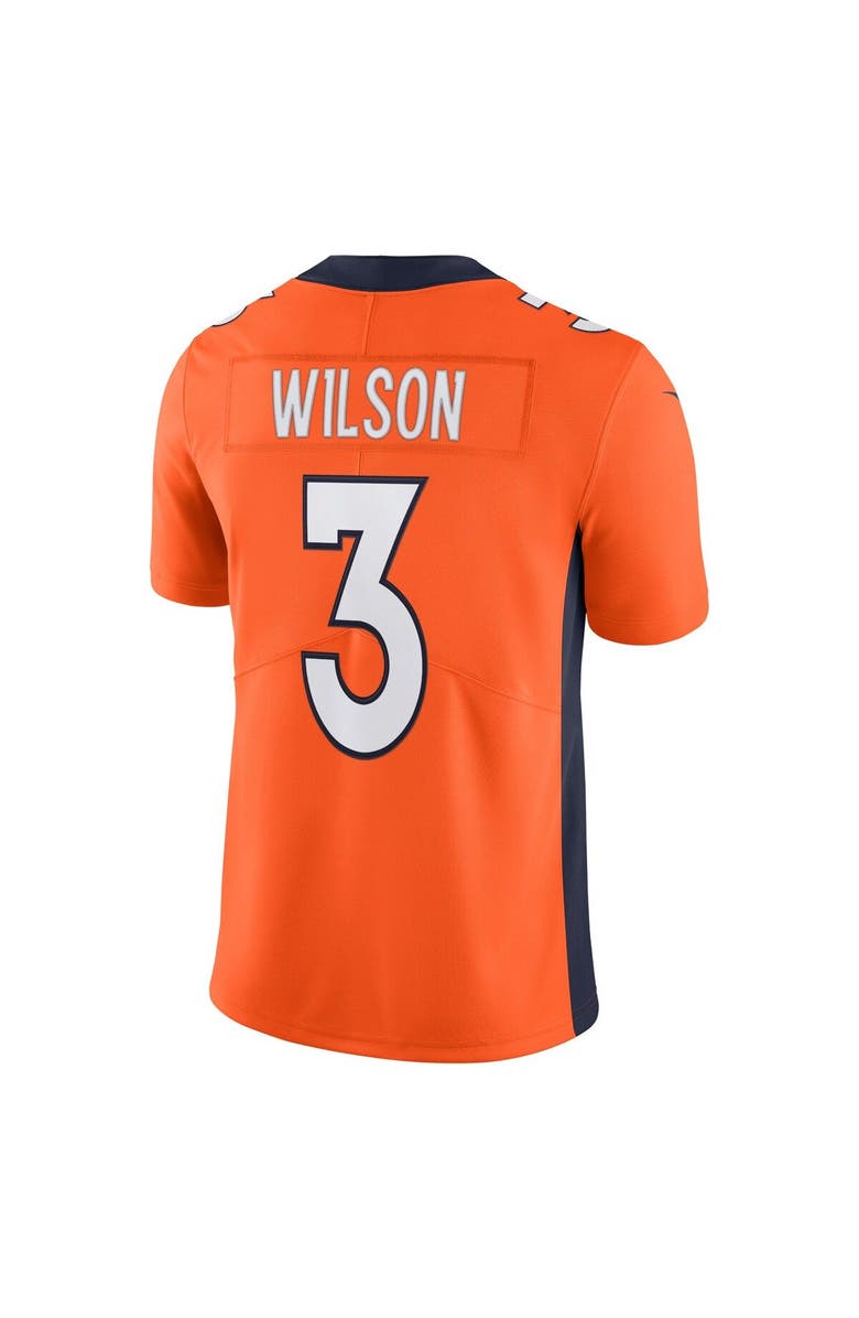 Nike Men's Nike Russell Wilson Orange Denver Broncos Team Vapor Limited Jersey, Alternate, color,